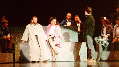 Jesus, Judas, Mary and disciples