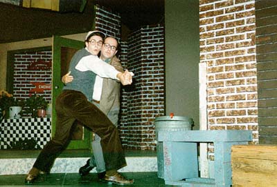 Seymour and Mr. Mushnik tango the night away